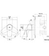 TOTO Single Lever Shower Mixer - GM -TBG09303/TBN01001 - Dimensions