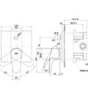 TOTO Single Lever Shower Mixer w/ Diverter - GM - TBG09304/TBN01001 - Dimensions