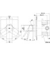 TOTO Single Lever Shower Mixer - GB - TBG10303/TBN01001 - Dimensions