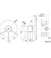 TOTO Single Lever Shower Mixer - GF- TBG11303/TBN01001 - Dimensions