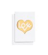 Vitra Greeting Cards - Various Designers - Love Heart, Gold