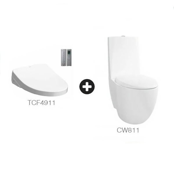 LE MUSE Close Coupled Toilet Bowl CW811PJ with Washlet TCF4911SP
