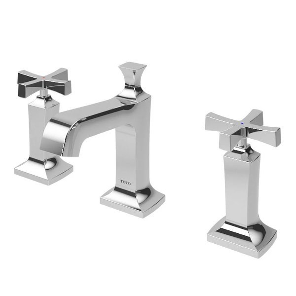 TX119LWC - WENZAL - 8” Cross Handle Lavatory Faucet with Pop-Up Waste