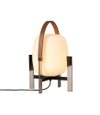 Santa & Cole Cesta Metalica Table Lamp - Mila - w/ Handle - Light On