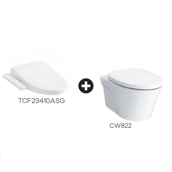 AVANTE Wall Hung Toilet Bowl CW822RJT2 with Washlet TCF23410ASG